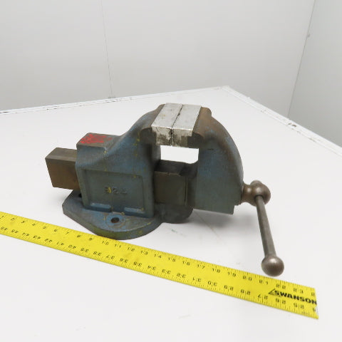 L.S. Starrett Co. 924 4" Jaw 4" Open Athol Stationary Bench Vise