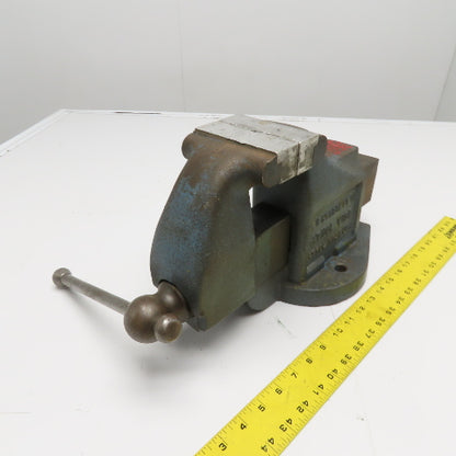 L.S. Starrett Co. 924 4" Jaw 4" Open Athol Stationary Bench Vise