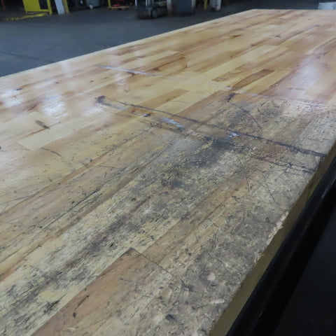 30"x 96" Butcher Block Work Bench Assembly Table 1-3/4" Thick 37" Adj. Height