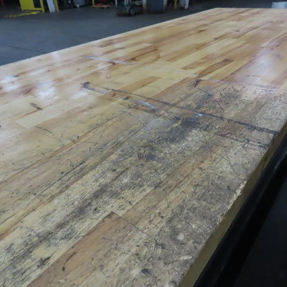 30"x 96" Butcher Block Work Bench Assembly Table 1-3/4" Thick 37" Adj. Height