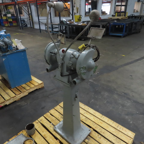 Cincinnati Model 133 6" Pedestal Bench Grinder 110V 1Ph 3450RPM