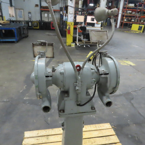 Cincinnati Model 133 6" Pedestal Bench Grinder 110V 1Ph 3450RPM