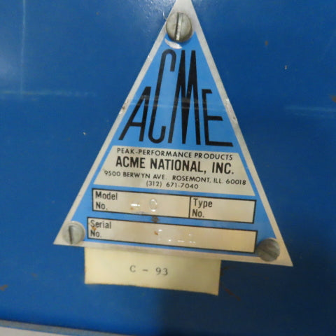Acme National 4C 24"x4" Horizontal Edge Belt Sander 1HP 208-230/460V 3Ph 1725RPM