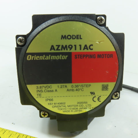 Oriental Motor MP080D020-15CQ-B80 AZM911AC Stepping Motor 20:1 Ratio 3.87VDC