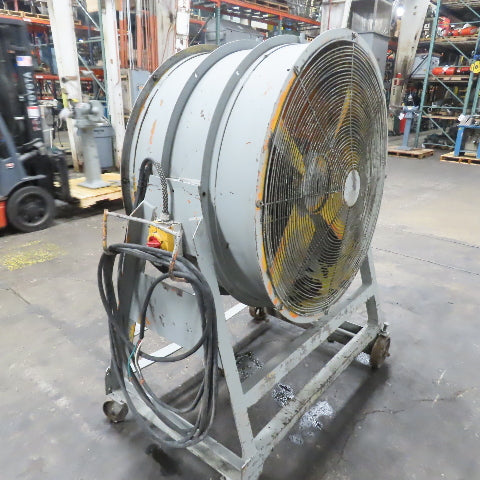 Aerovent Type SW LS429 42" Industrial Air Mover Blower Drum Fan 460V 5HP Tested