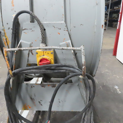 Aerovent Type SW LS429 42" Industrial Air Mover Blower Drum Fan 460V 5HP Tested