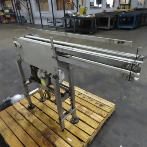 Ideas In Motion 47"x5" Stainless Steel Table Top Conveyor 32FPM 230/460V 3Ph 1HP