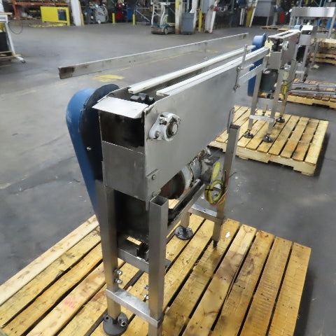 Ideas In Motion 47"x5" Stainless Steel Table Top Conveyor 32FPM 230/460V 3Ph 1HP