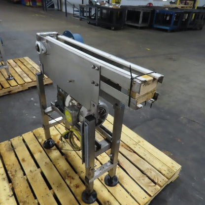 Ideas In Motion 32"x5" Stainless Steel Table Top Conveyor 32FPM 230/460V 3Ph