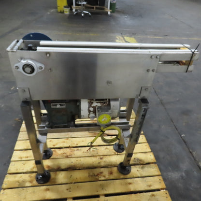 Ideas In Motion 32"x5" Stainless Steel Table Top Conveyor 32FPM 230/460V 3Ph