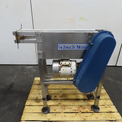 Ideas In Motion 32"x5" Stainless Steel Table Top Conveyor 32FPM 230/460V 3Ph