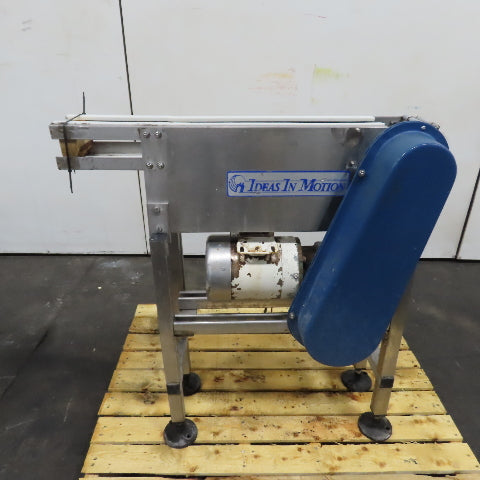 Ideas In Motion 32"x5" Stainless Steel Table Top Conveyor 32FPM 230/460V 3Ph