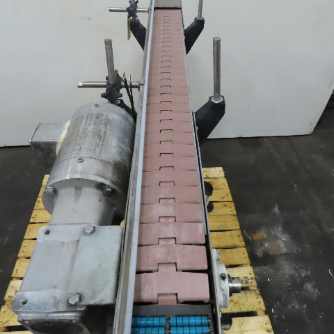 48"X5" Stainless Steel Tabletop Chain Slide Bed Conveyor 230/460V 3Ph .75HP