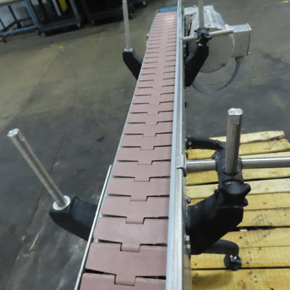 48"X5" Stainless Steel Tabletop Chain Slide Bed Conveyor 230/460V 3Ph .75HP