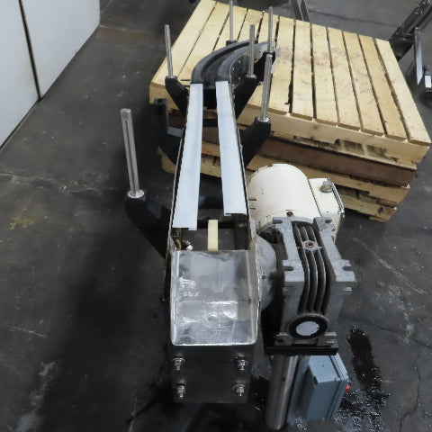 52"x5"Stainless Steel Tabletop Chain Slide Conveyor 230/460V 3Ph 3/4HP W/ Curve
