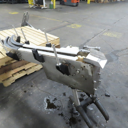 52"x5"Stainless Steel Tabletop Chain Slide Conveyor 230/460V 3Ph 3/4HP W/ Curve