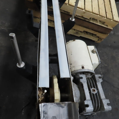 52"x5"Stainless Steel Tabletop Chain Slide Conveyor 230/460V 3Ph 3/4HP W/ Curve
