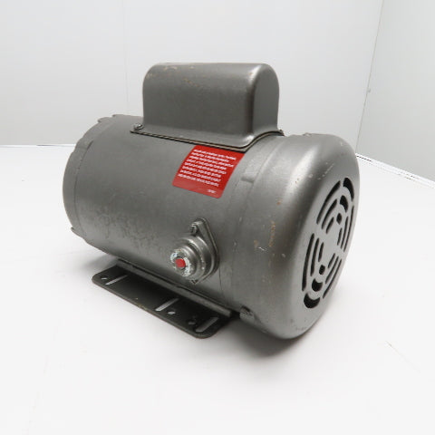 Baldor L3509M 1HP Industrial Electric Motor 115/230V 1Ph 56/56H Frame 3450RPM