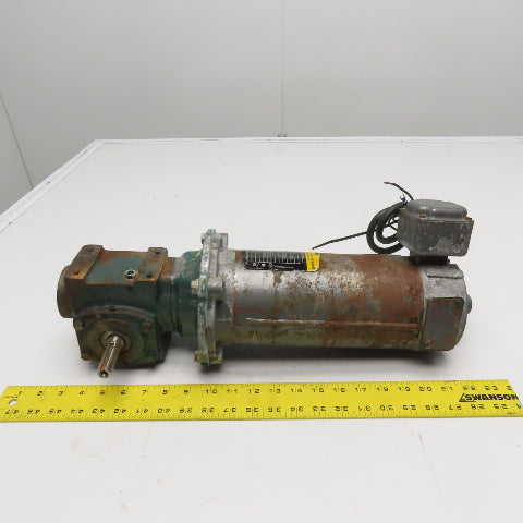 Baldor-Reliance CDP3330 1/2HP 90VDC Gear Motor 4.8A 5:1 Ratio 56C Frame 1750RPM