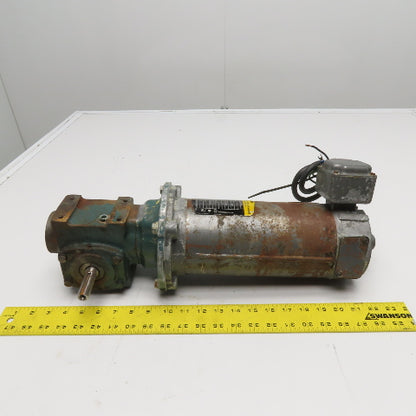Baldor-Reliance CDP3330 1/2HP 90VDC Gear Motor 4.8A 5:1 Ratio 56C Frame 1750RPM