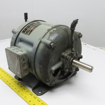 Wagner 8J2676 2291380J990 1.5HP Induction Motor 220/440V 3Ph 224 Frame 1160RPM