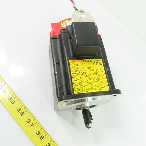 Fanuc A06B-0371-B075 AC Servo Motor 0.3kW 90V 2.5A 3000RPM 3Ph 200Hz