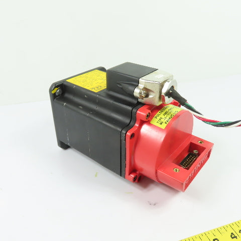Fanuc A06B-0371-B075 AC Servo Motor 0.3kW 90V 2.5A 3000RPM 3Ph 200Hz