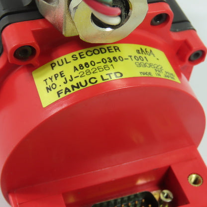 Fanuc A06B-0371-B075 AC Servo Motor 0.3kW 90V 2.5A 3000RPM 3Ph 200Hz
