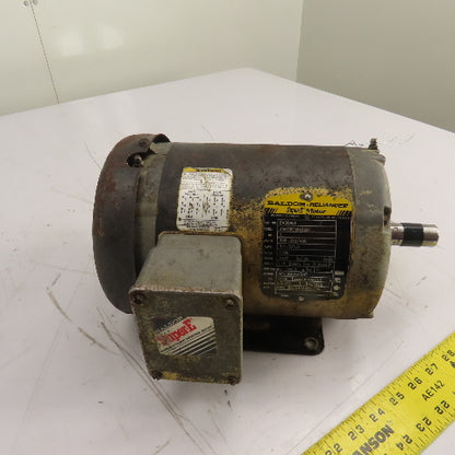 Baldor EM3546T 1HP Electric Motor 208-230/460V 1760RPM 3Ph 143T Frame
