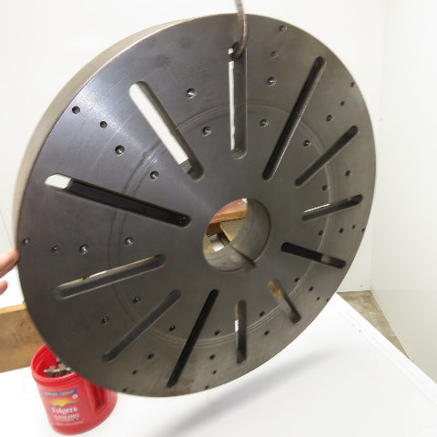 Lathe Faceplate 28" L3 Long Spindle Taper 10-3/8"-4 Thread