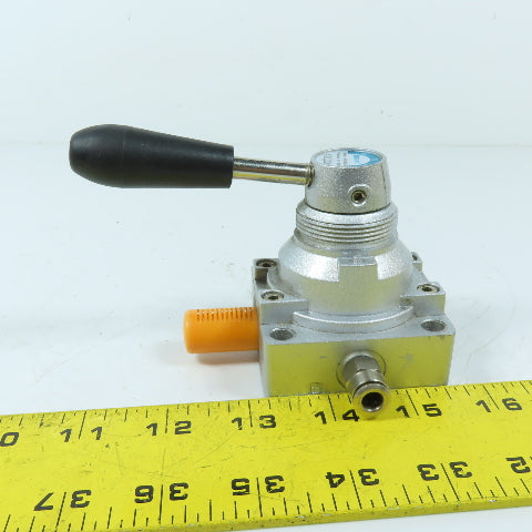 JELPC 4HV230C-06 4/3 Way Manual Rotary Hand Lever Valve 0-1.0MPa 1/8"