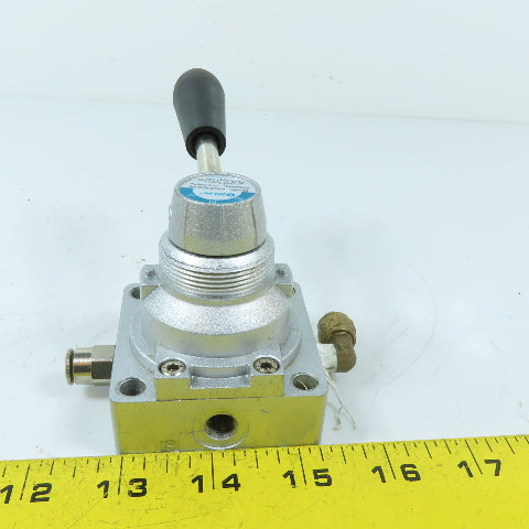 JELPC 4HV230C-06 4/3 Way Manual Rotary Hand Lever Valve 0-1.0MPa 1/8"