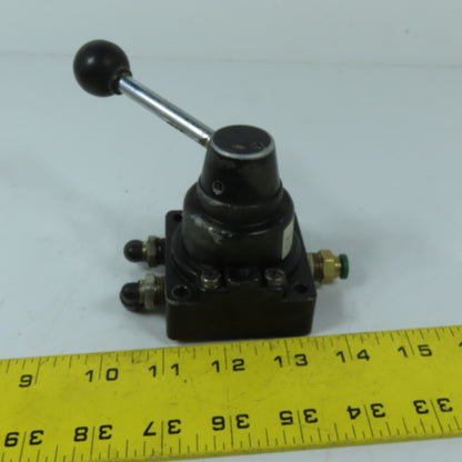 Nuline 09248873 4/3 Way Manual Rotary Hand Lever Valve 0-150PSI 1/4" NPT