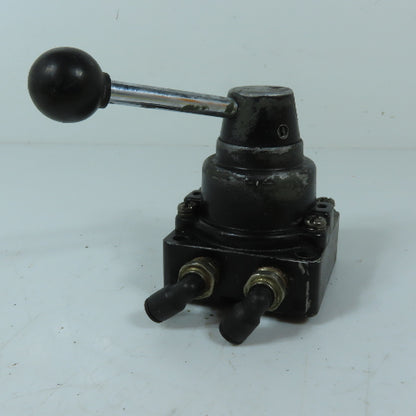 Nuline 09248873 4/3 Way Manual Rotary Hand Lever Valve 0-150PSI 1/4" NPT