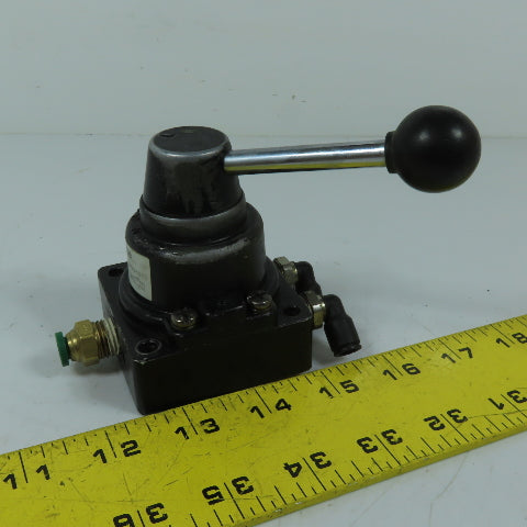 Nuline 09248873 4/3 Way Manual Rotary Hand Lever Valve 0-150PSI 1/4" NPT