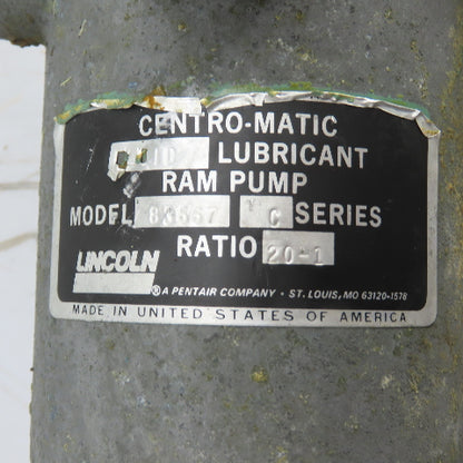 Lincoln 83667 Centro-Matic Fluid Grease Lubricant Ram Pump 20:1 Ratio