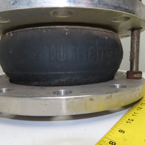 10" Rubber Expansion Joint Flanged Pipe Fitting 12 Hole
