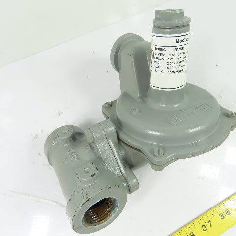 Sensus 496 1" NPT Gas Pressure Regulator Green Spring 6-14"WC 1/2" Orifice
