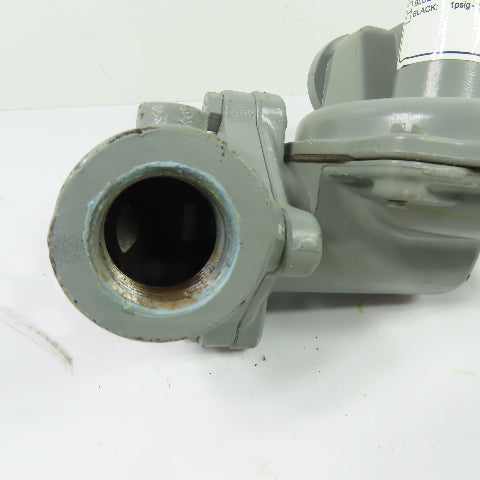 Sensus 496 1" NPT Gas Pressure Regulator Green Spring 6-14"WC 1/2" Orifice