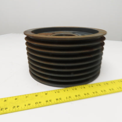 TB Woods 5V11 3/8 F 8 Groove 5V Sheave Pulley MAX RPM 2195 QD Bushed 3-3/8" Bore