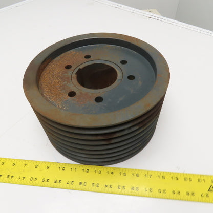 TB Woods 5V11 3/8 F 8 Groove 5V Sheave Pulley MAX RPM 2195 QD Bushed 3-3/8" Bore