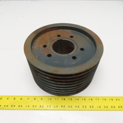 TB Woods 5V11 3/8 F 8 Groove 5V Sheave Pulley MAX RPM 2195 QD Bushed 3-3/8" Bore