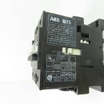 ABB B75 125A 3-Pole Contactor 120V Coil 600V Max