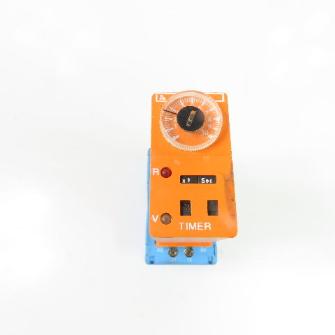 Syrelec OAR2U 110V Delay-On-Make Timer Relay DPDT 10A 240VAC Out w/ Socket Base