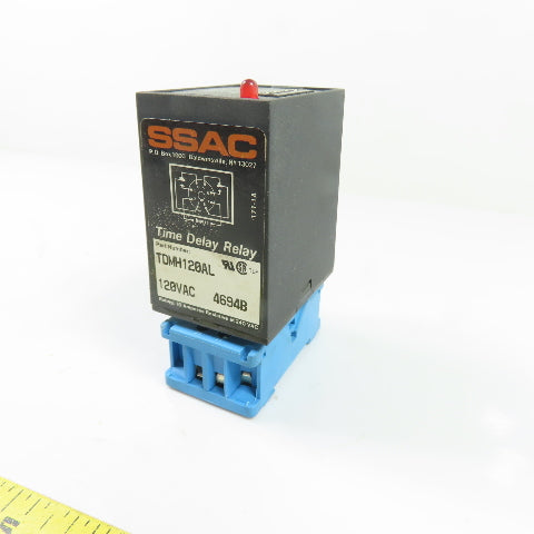 SSAC TDMH120AL 120VAC Digi-Set Time Delay Relay 8-Pin DPDT 10A