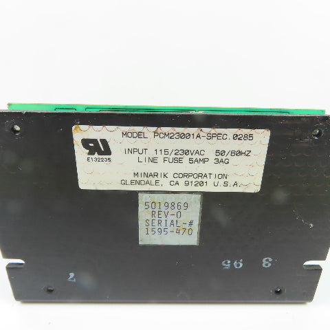 Minarik PCM23001A DC Motor Speed Control Board 115/230VAC 50/60Hz 10A