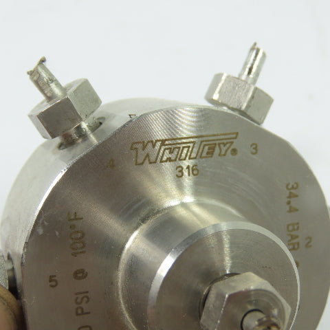 Whitey SS-43Z6FS2 7-Way 316 Stainless Steel Ball Valve 500PSI