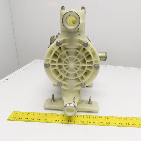 1" NPT Air Operated Double Diaphragm Pump PTFE Polypropylene