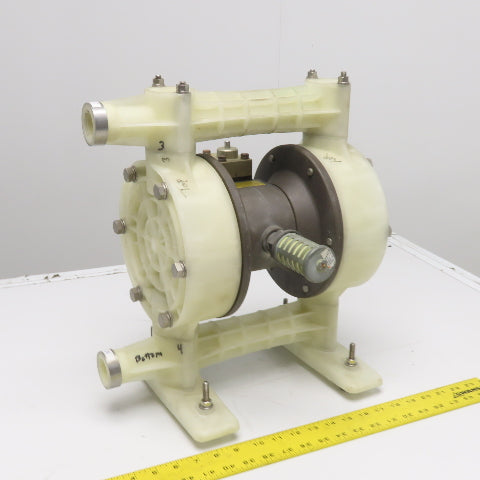 1" NPT Air Operated Double Diaphragm Pump PTFE Polypropylene
