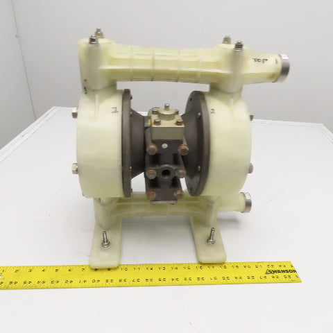 1" NPT Air Operated Double Diaphragm Pump PTFE Polypropylene